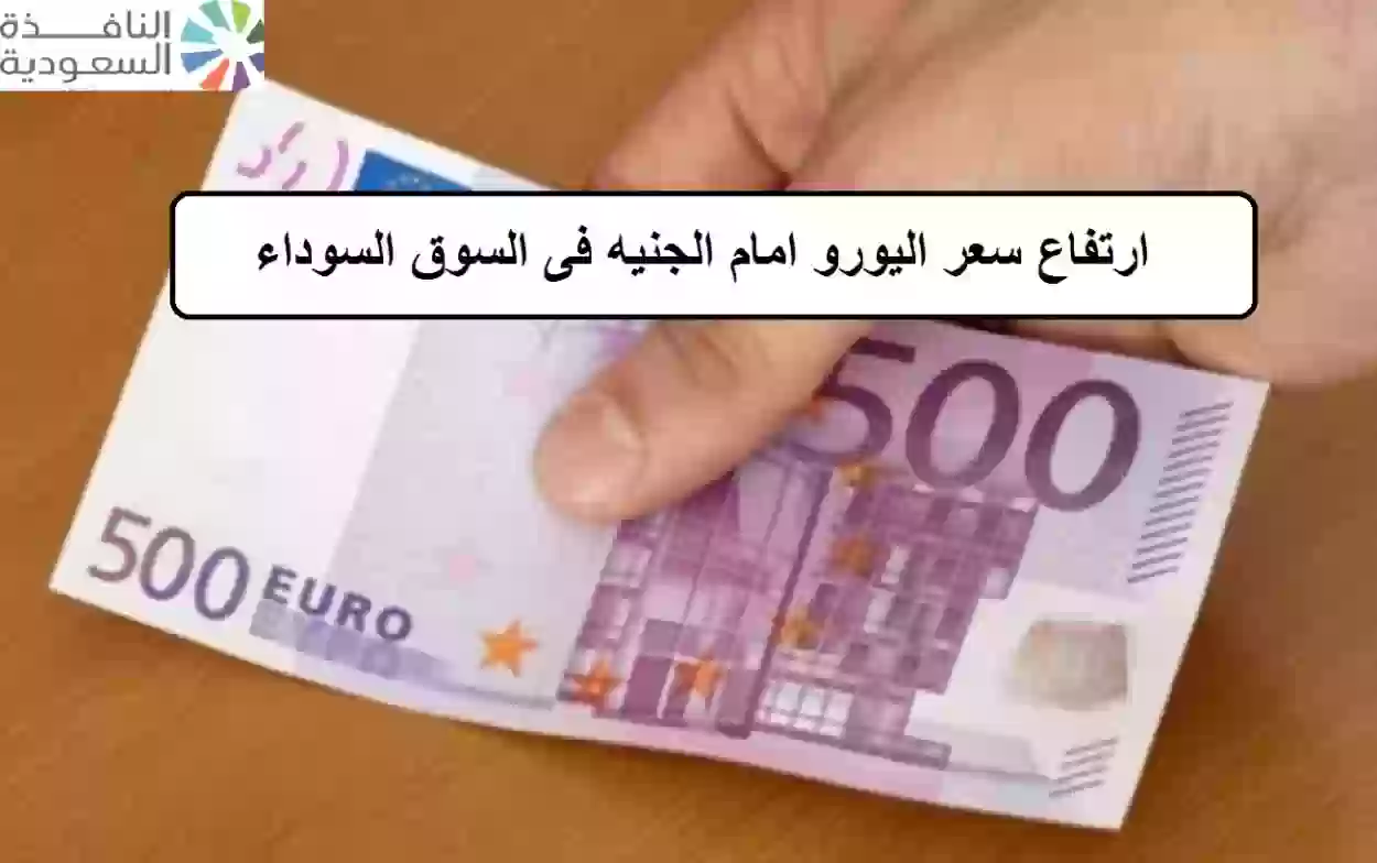 سعر اليورو امام الجنيه فى السوق السوداء