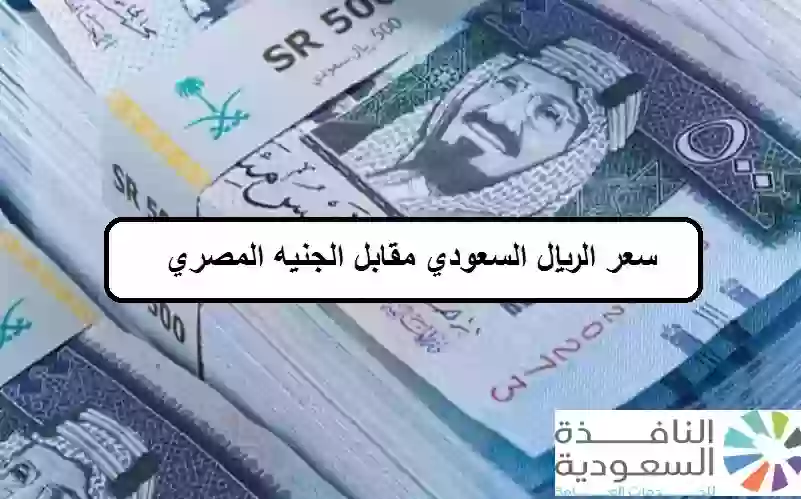 سعر الريال السعودي مقابل الجنيه المصري