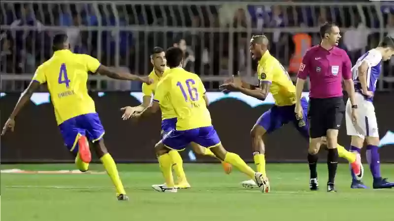 النصر يمنح لاعبيه مكافأة مالية بعد انتصارهم على العين