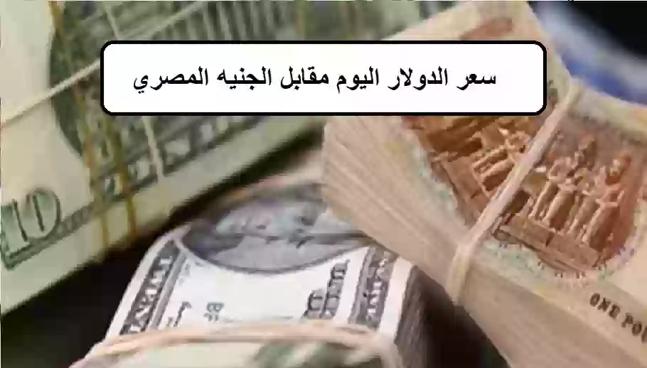 سعر الدولار اليوم مقابل الجنيه المصري