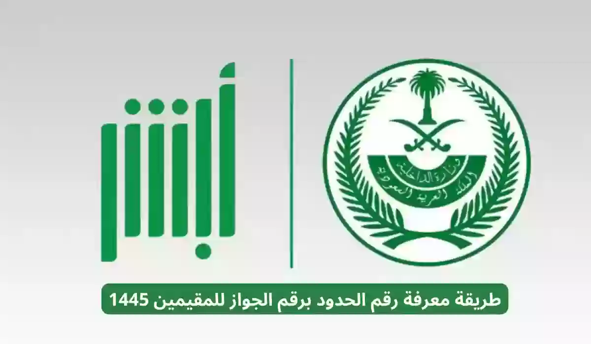 طريقة معرفة رقم الحدود برقم الجواز للمقيمين 1445