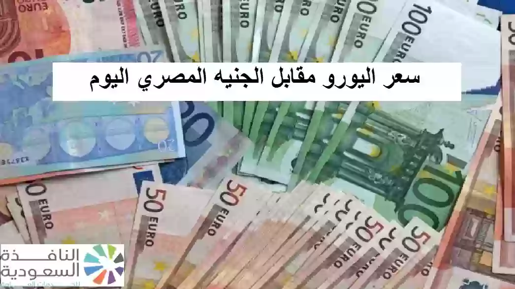 سعر اليورو مقابل الجنيه المصري اليوم