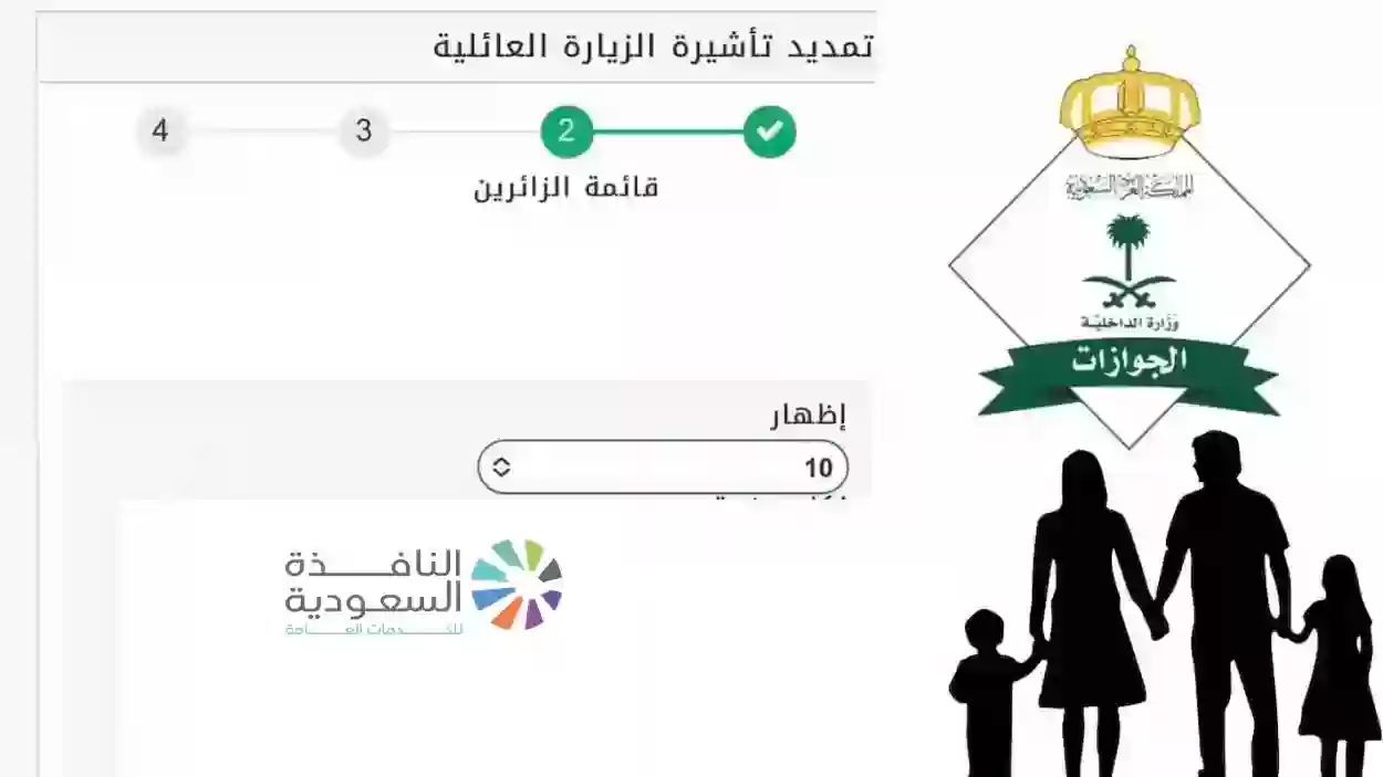 خطوات طلب تمديد الزيارة العائلية لعام 1446